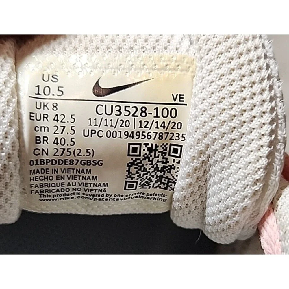 Nike Run Swift 2 Womens Running Shoes White Pink Navy CU3528-100 Size‎ 10.5